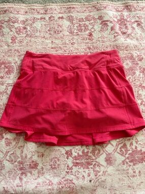 lululemon athletica bright pink athletic skort